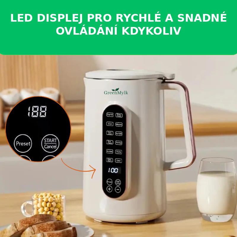 LED displej pro snadné ovládání